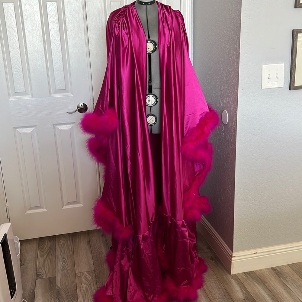 3XL pink robe